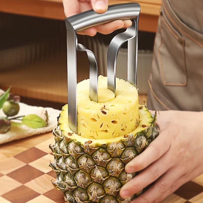 Pineapple Peeler Pineapple Corer Slicer Stainless Steel Fruit Cutter Easy Slicer Peeler Kitchen Gadget Cooking Tools