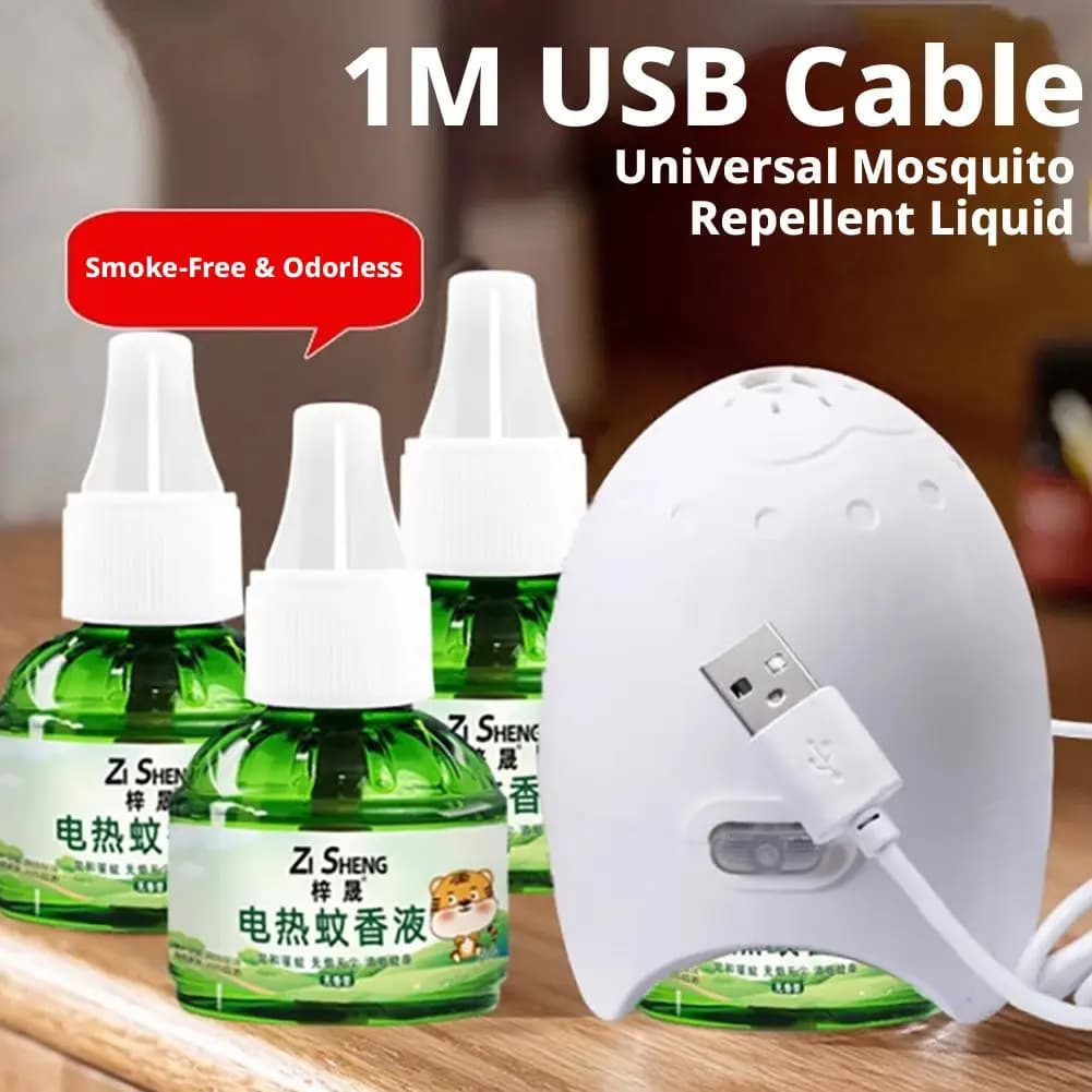 1SET USB Car Electric Mosquito Repellent Device Mobile Plug-In Heater Home Universal Mosquito Control Incense for Vehicle Safety