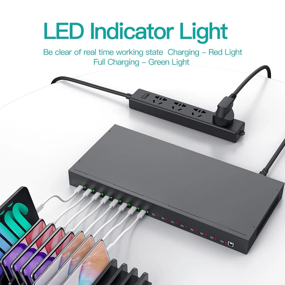 A-165C Sipolar 16 Port Usb c Hub Adapter Type c Hub  200W  Fast 2.4A Phone Charging Station