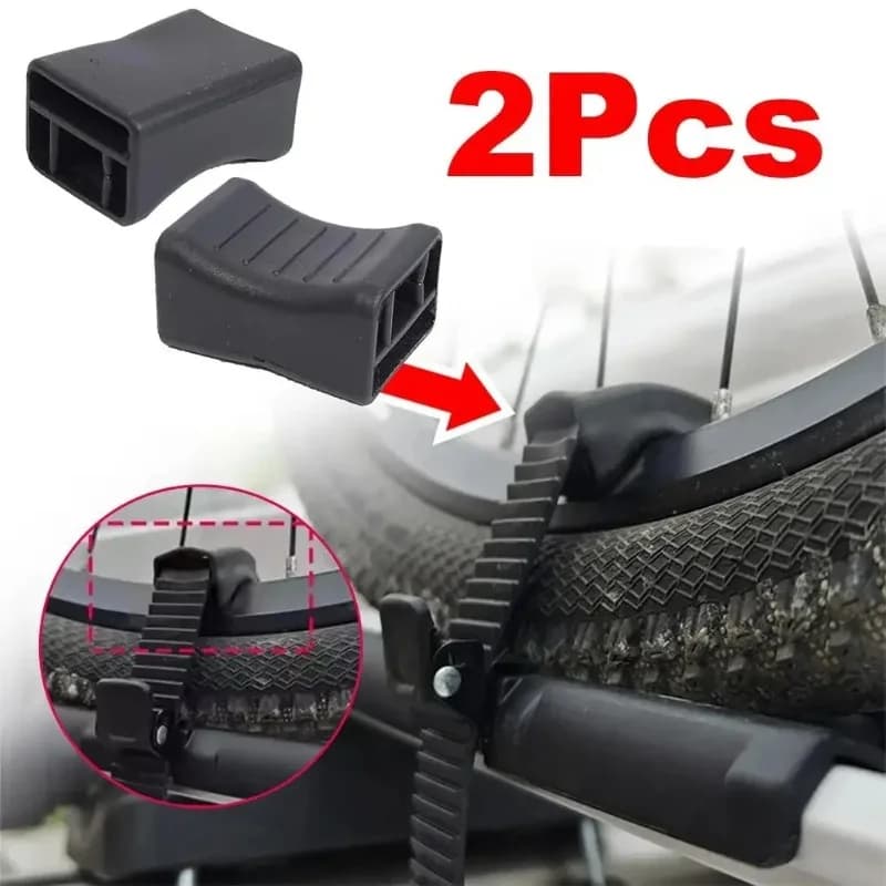 Roof Rack Bike Wheel Adapter Straps with Cushion Bicycle Frame Steel Ring Protection Pad for Thule 599 598 591 568 564 561 532