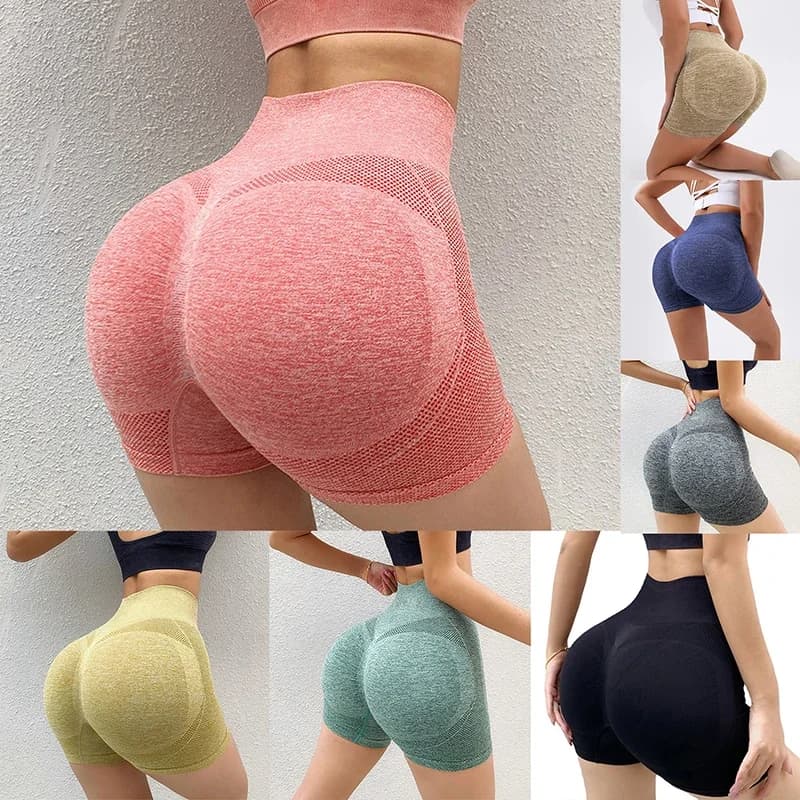 Women's Shorts Exercise Women's New Bike Jogging Fitness High Waist Push Ups Gym Shorts Tight Pants Women's Yoga Clothes