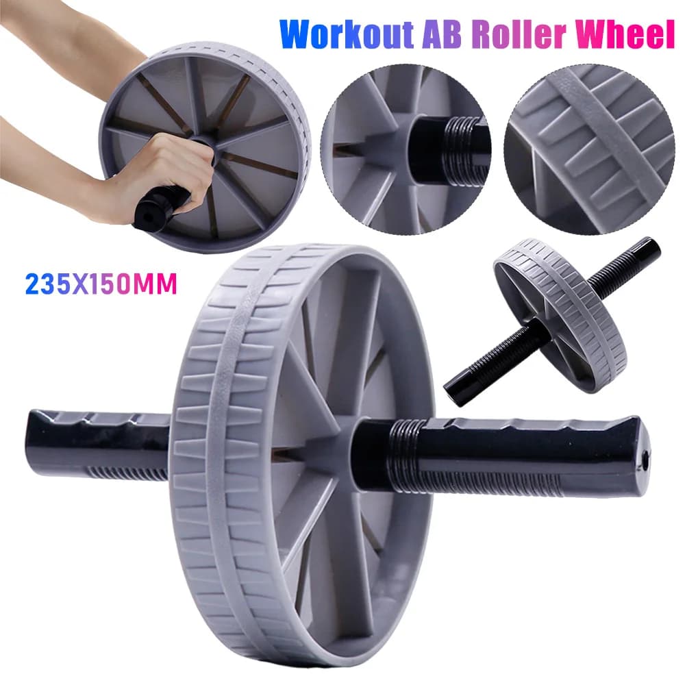 1PCS Workout AB Roller No Noise Abdominal Trainer Non-slip Abdominal Roller Strengthen Muscle Exercise Equipment For Home Gyms