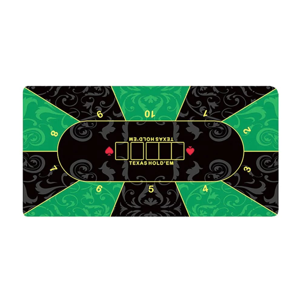 Anti-slip Thicken Casino Texas Hold'em Table Mat  Rubber Poker Tablecloth Board Games Desk Mat Gaming Table Pad Chips Tablecloth