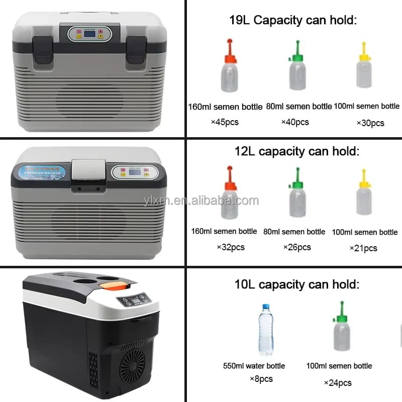 Veterinary Semen Cooling Box Portable Veterinary Temperature Car Refrigerator for  Vacuum Insulated Cooler
