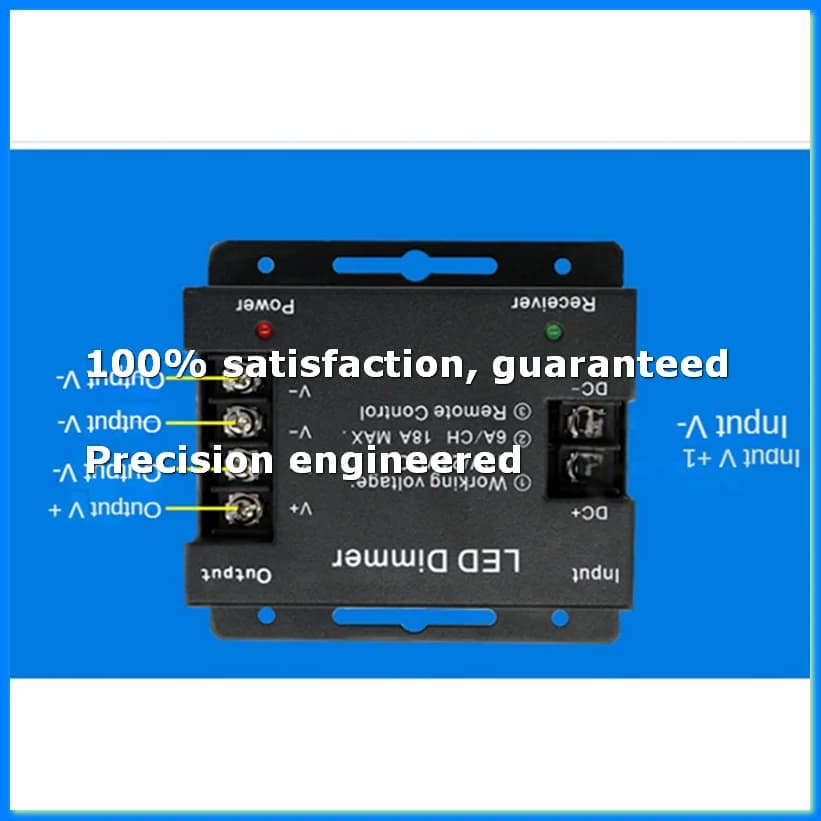 Portable LED Touch Dimming Controller 6 Keys RF Wireless Remote Control LED Monochrome Strip Light Dimmer 12-24V 18A-AD23