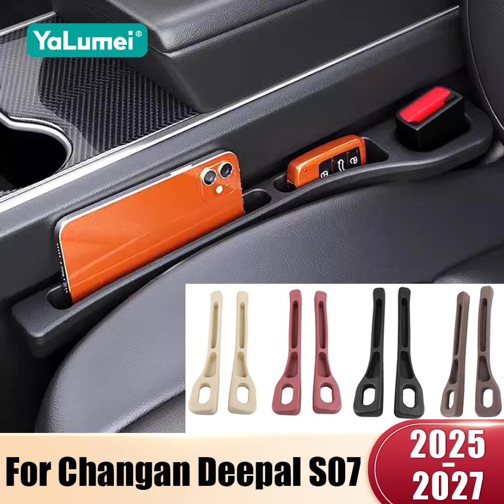For Changan Deepal S07 2025 2026 2027 2PCS Universal Car Seat Leak Proof Strips Gap Side Seam Filler Storage Cover Accessories
