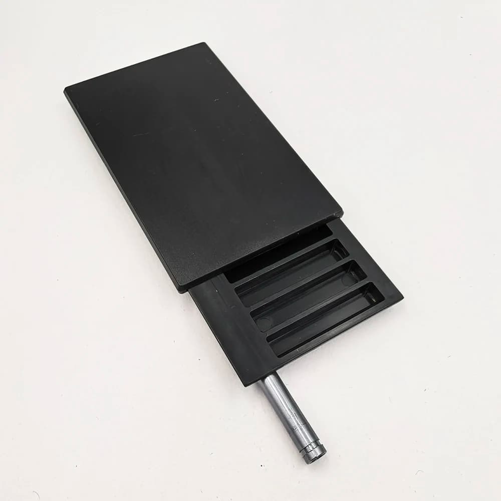 8 Compartments Plastic Snuff Kit Container with Sild Lid in Aluminum Straw 8 Slots Pocket Size Portable Storage Box