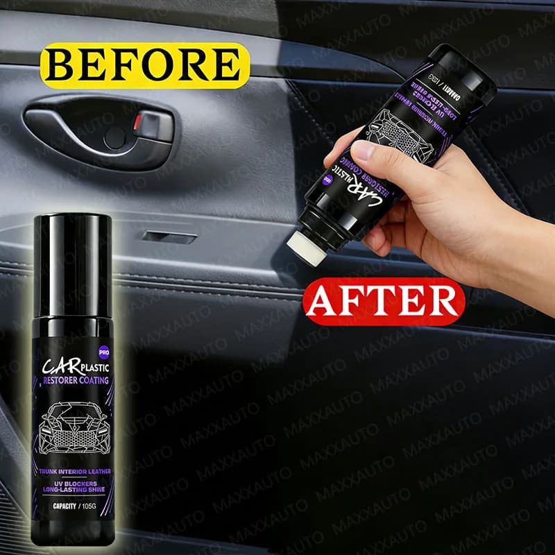 Car Plastic Repair & Panel Renewal Wax Coating Agent Car Leather & Plastic Back To Black Shine Gloss Long-Lasting Polish