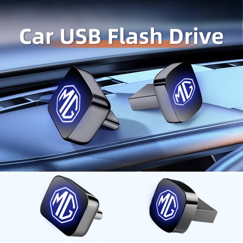 Car Alloy 32G/64g U-disk USB or Type-C Flash Drive Data Storage Device For Morris Garages MG 6 3 5 7 TF ZR ZS HS GS GT Hector