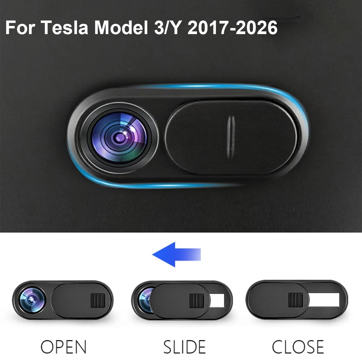 For Tesla Model Y Juniper 2025 Model 3 Car Camera Cover Webcam Slide Blocker 1/3/5 Pcs compatible with tablet PC Laptop iPad