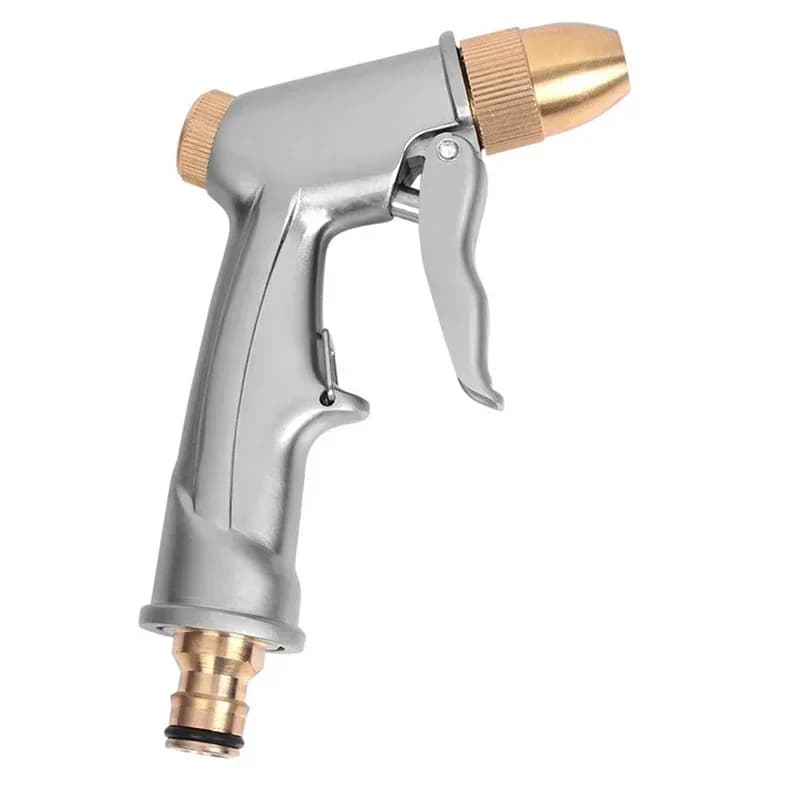 High Pressure Water Spray Gun Metal Brass Nozzle Garden Hose Pipe Lawn Car Wash Sprayer Sprinkler Car Wash Tool Water Guns Xy002