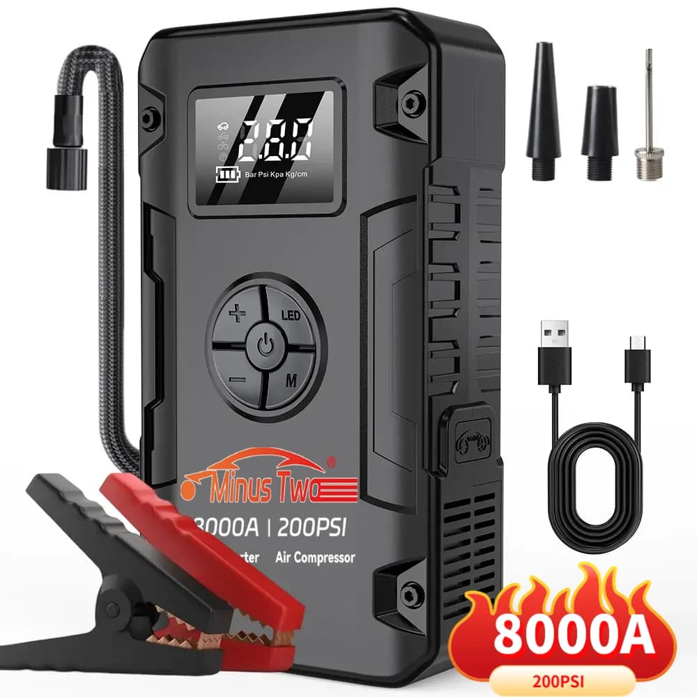 Wireless Peak Car Jump Starter, Portable Emergency Booster & Car Power Supply, All-in-One Backup Power for Vehicle SUV Truck
