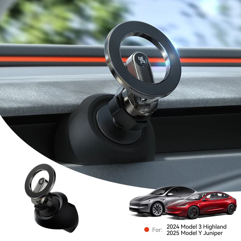YZ For Tesla Magnetic Car Phone Holder 2026 Model 3/Y/YT Highland Juniper Air Vent Mount Car Bracket Stand 360 Degree Rotatable