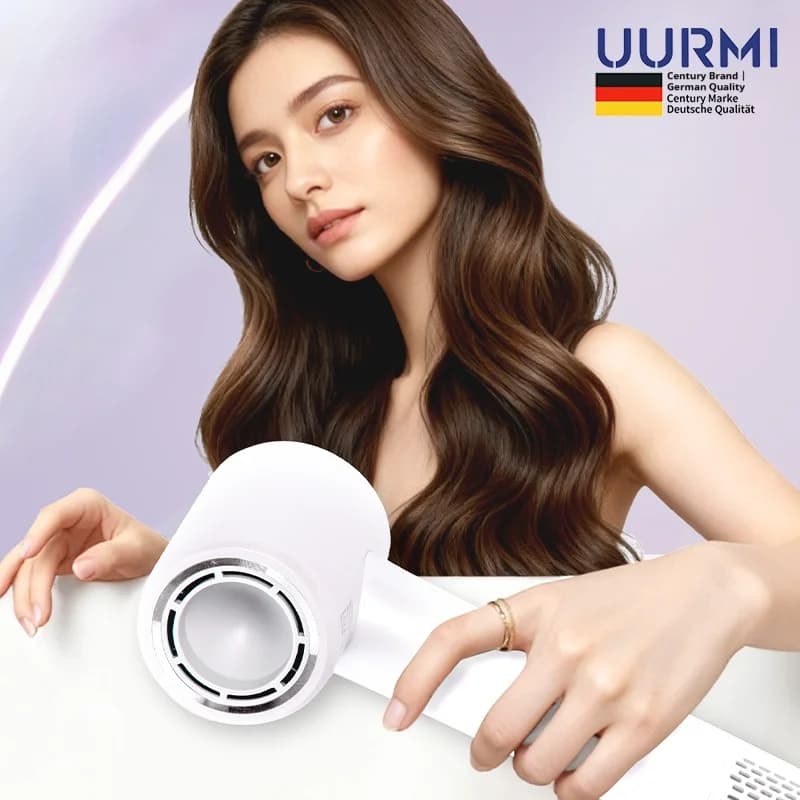 High Speed Hair Dryer 200 Million Negative Ions Quick Dry3 Temperature Settings Overheat Protection Magnetic Nozzle Blow Dryer