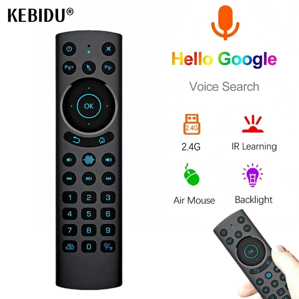 G20S BT PRO Voice Remote Control 2.4G Wireless Bluetooth Air Mouse BT5.0 Microphone Gyroscope IR Learning for Android Tv Box