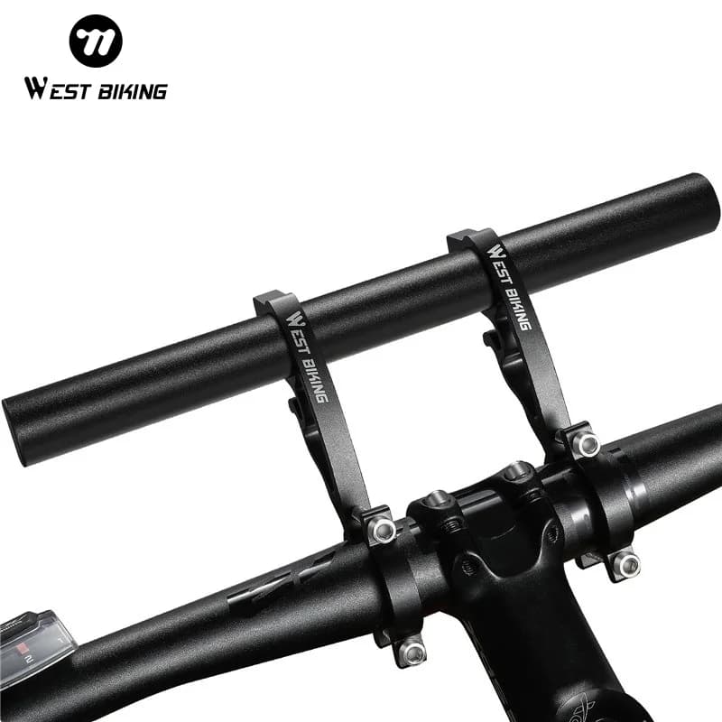 WEST BIKING MTB Carbon Handlebar Extender Road Bike Integrated Handle aluminum Extension Bar Bike Computer Light Phone Stand