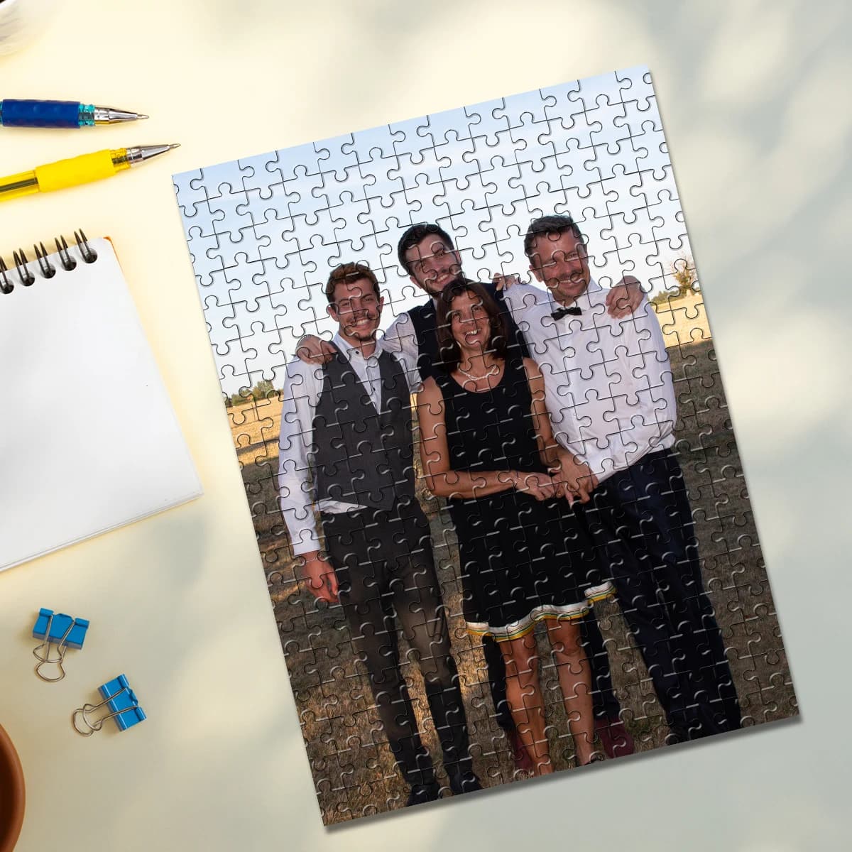 35/300/500/1084pcs Personalized Custom Photo Puzzle Family Photo Customize Jigsaw Puzzle For Couples Family Christmas