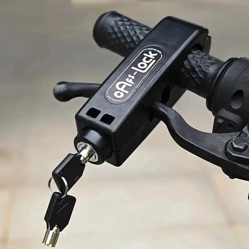 Motorcycle Handlebar Lock Anti Theft Throttle Grip Clutch Brake Lock Adjustable Universal For Motorbikes Scooter Electric Bike