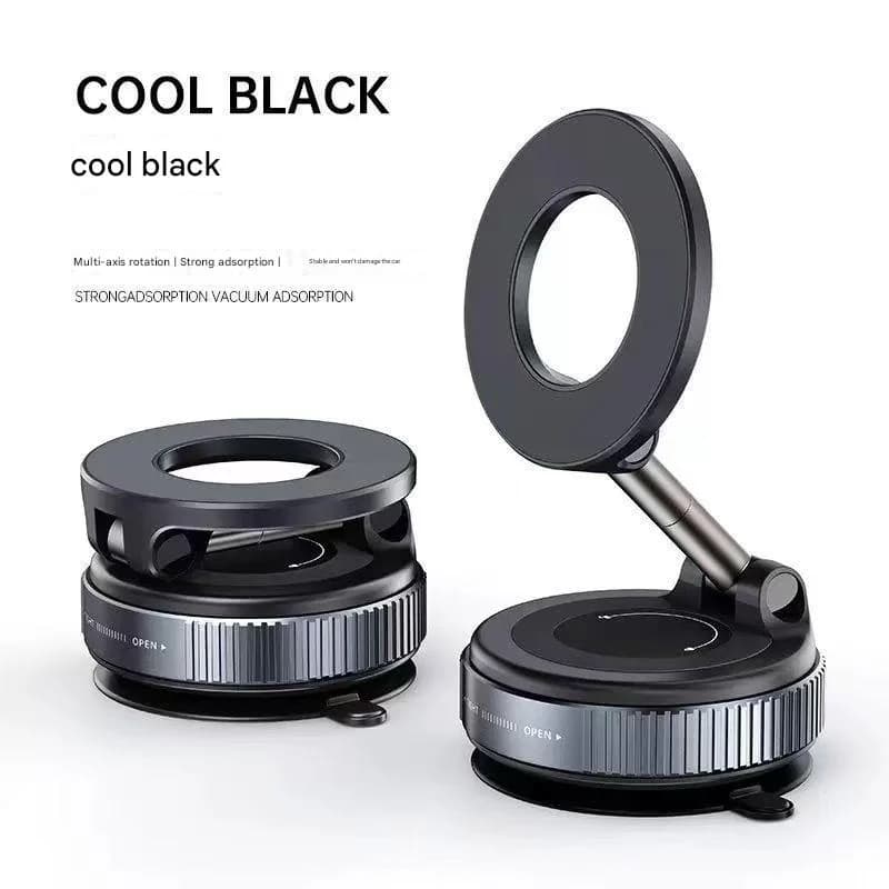 Car Phone Holder with Vacuum Adsorption and Magnetic Suction, New 2025 Model, for In-Car Navigation