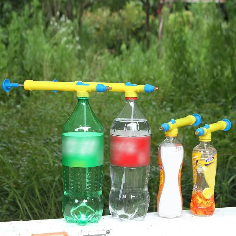 High Pressure Air Pump Manual Sprayer Adjustable Drink Bottle Spray Head Nozzle Garden Watering Tool Sprayer Agriculture Tools