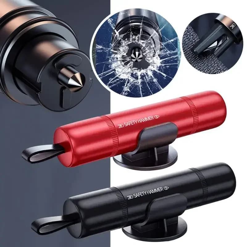 2025 New Portable Seat Safety Hammer Auto Glass Car Window Breaker Life Saving Escape Rescue Tool Seat Belt Cutter Hammer