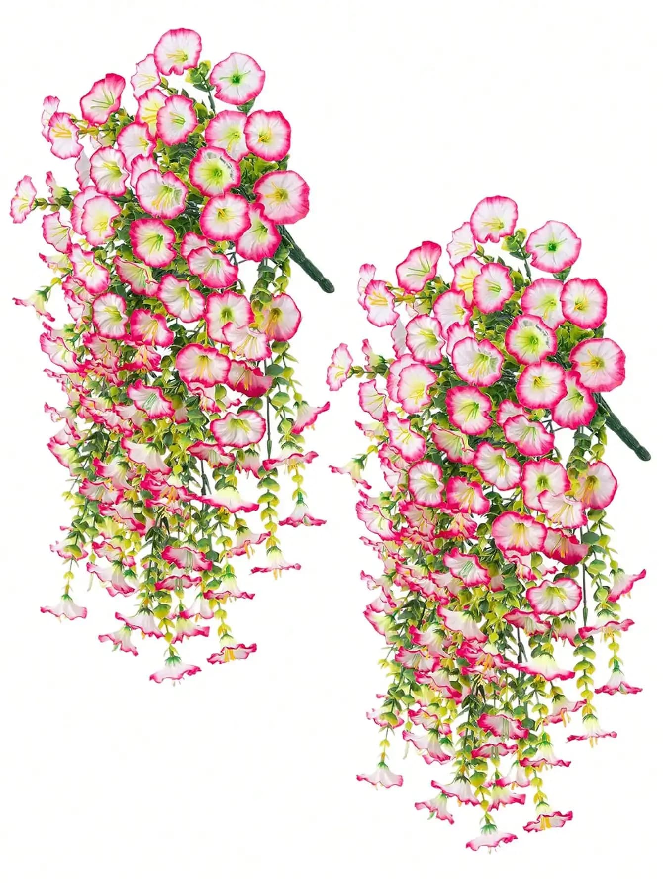 1/2/4pcs Artificial Eucalyptus Silk Flower Vine, UV-Resistant Greenery For Outdoor Hanging, Suitable For Anniversary, Graduation, Wedding, Party, Home, Office, Porch, Garden, Wall Decor In Spring & Summer