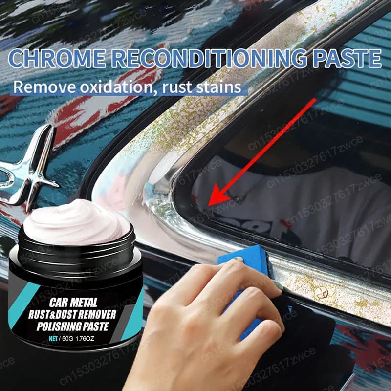 Car Wheel Hub Metal Restorer Gloss Enhancer Clear Rust & Oxidize Renewal Polishing Wax Coating Agent Auto Wheel Scratch Repair