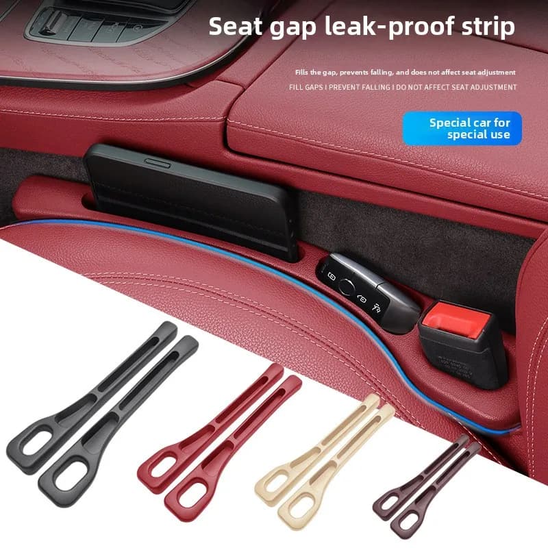 2 pieces Universal Car Seat Gap Plug Strip Side Seam Car Gap Filler Leak Proof Seat Gap Storage Organizer Interior Decoration