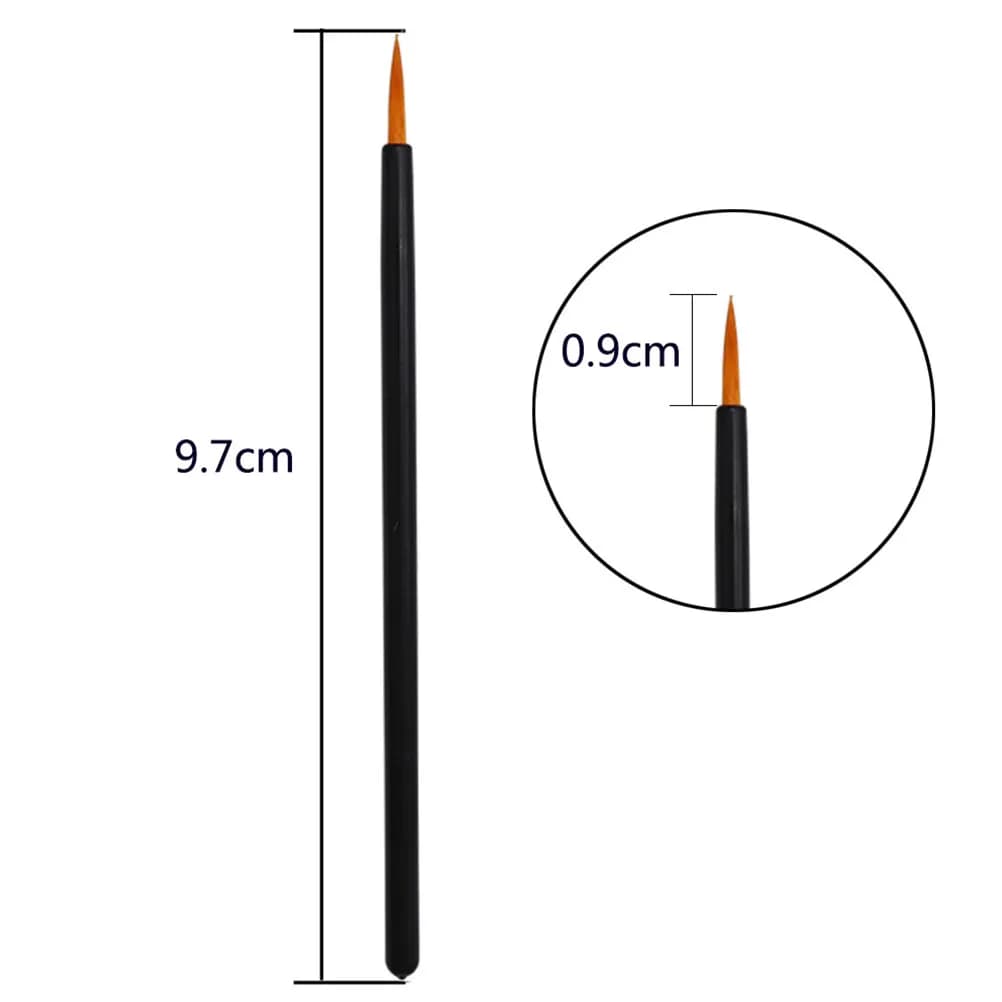 100Pcs Disposable Eyeliner Brushes Thin Fiber Bristles Applicator for Liquid Eyeliner Eye Makeup Tools Cosmetics Brush