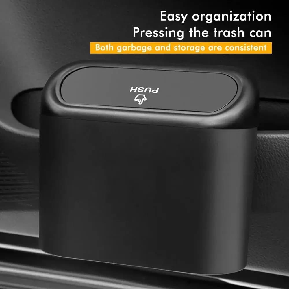 1Pcs Car Trash Can With Lid Small Car Trash Can Leak-Proof Mini Cars Accessories Car Organizers and Storage for Auto Office Home