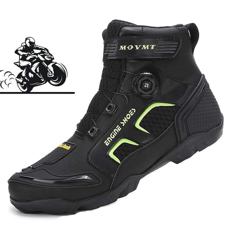 New Motorcycle Boots Men Leather Motos Breathable Anti Slip Wear-resistant Riders Boots Motorbike Racing Ankle Length Shoes