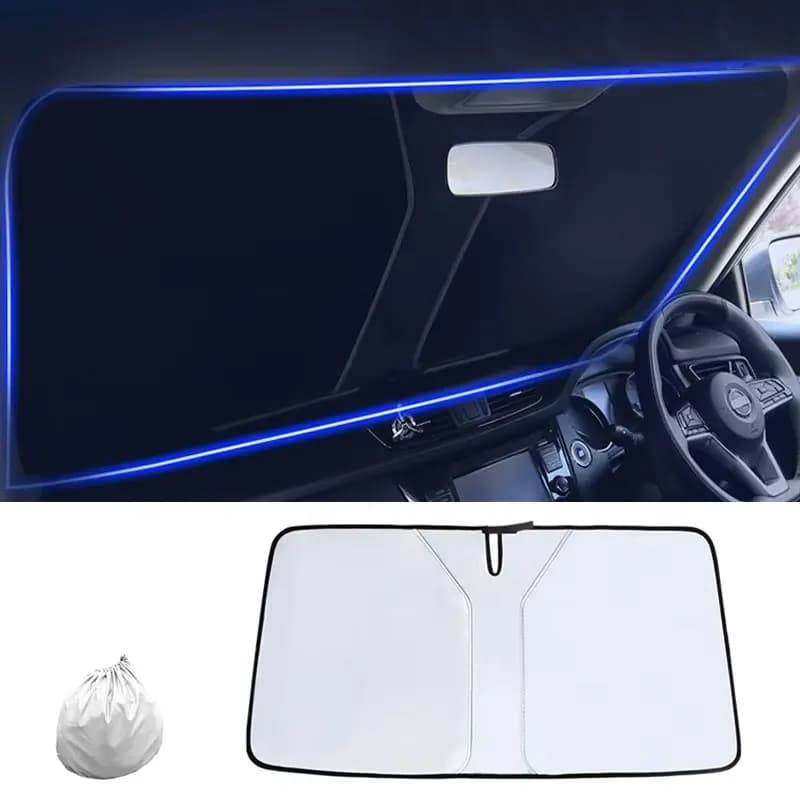 Car Windshield Sun Shade Blocks UV Ray Reflector Auto Window Sun Shade Visor Shield Cover Protector Foldable Parasol