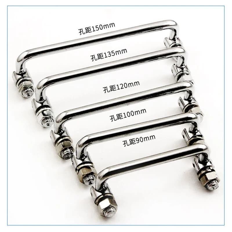 Metal Drawer Handle Carbon Steel Folding U-Shaped Mechanical  Doorway Pull-up Bar Drawers Kitchen Closet Wardrobe Handles