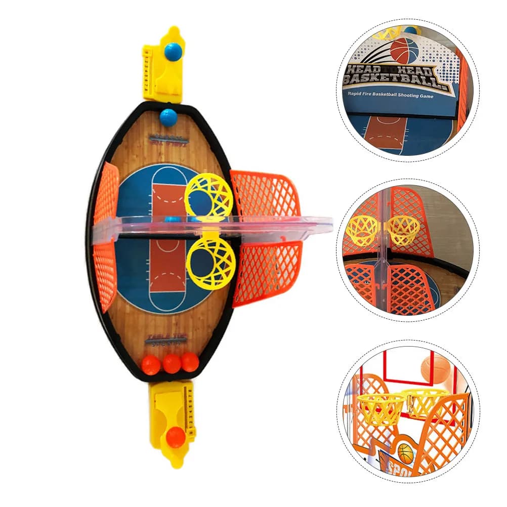 1Set Basketball Court Game Interactive Shooting Board Plastic Educational Desktop Game Kids Hand Eye Coordination Sports Play