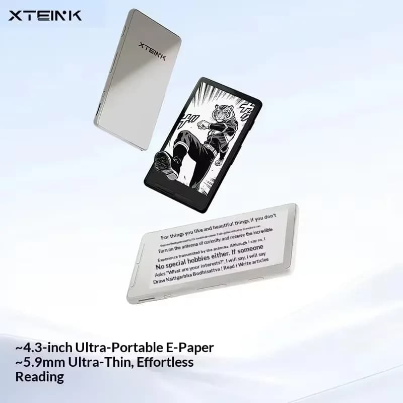 Xteink X4/X3 E-Book Reader Ink Screen Magnetic Lightweight 4.3 Inches 220ppi Portable E-Book Readers Ultrathin 650mah 16gb Gift
