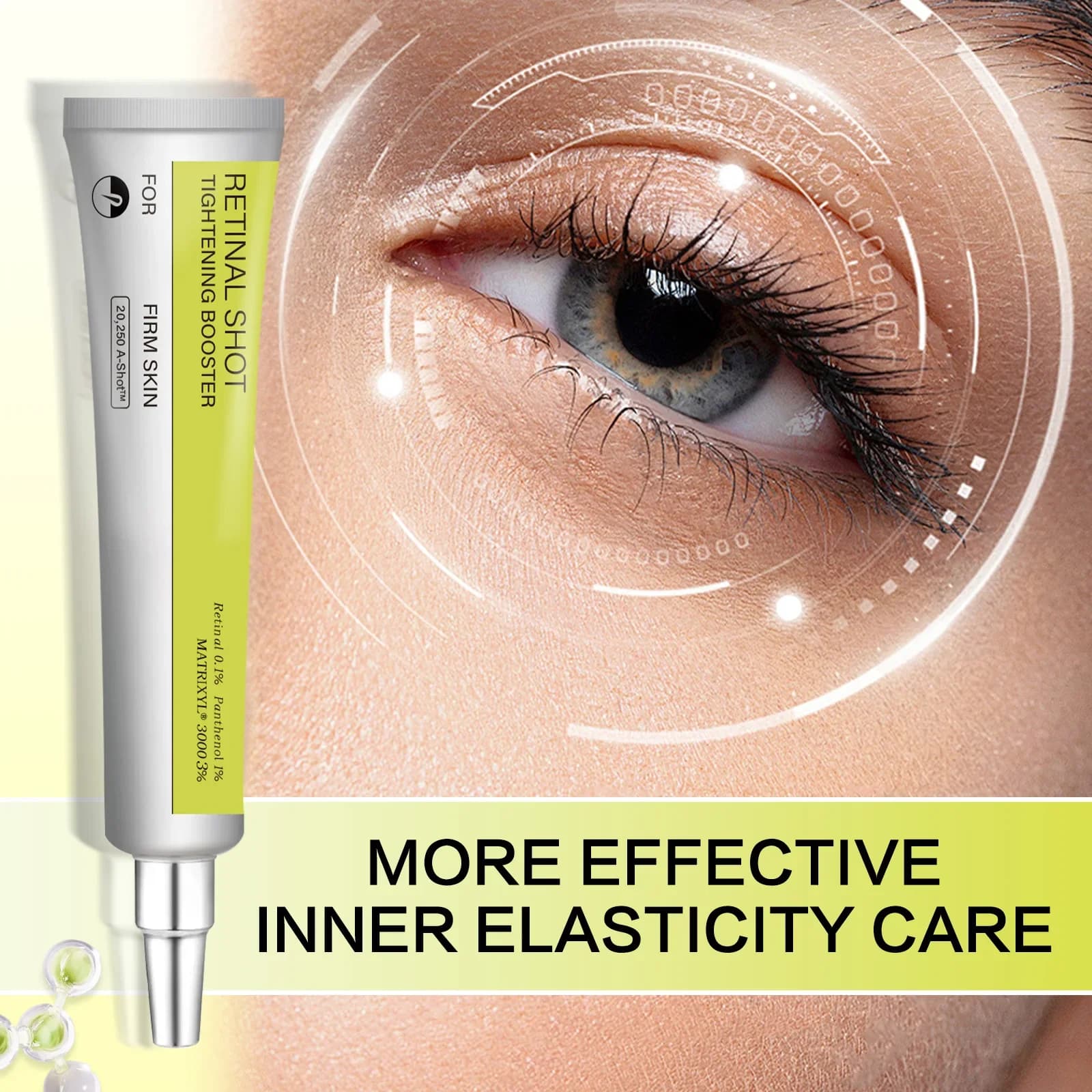 Retinol Vitamin C Hydrating Shot Tightening Booster Face Cream Eye Serum Lightening Dark Circles Firming Moisturizer