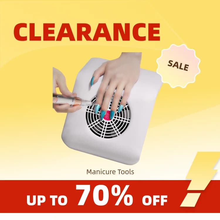 Clearance_LULAA Powerful Nail Dust Collector Fan Vacuum Cleaner Machine With Tools Dust Collecting Bag For Manicure Salon Equipm
