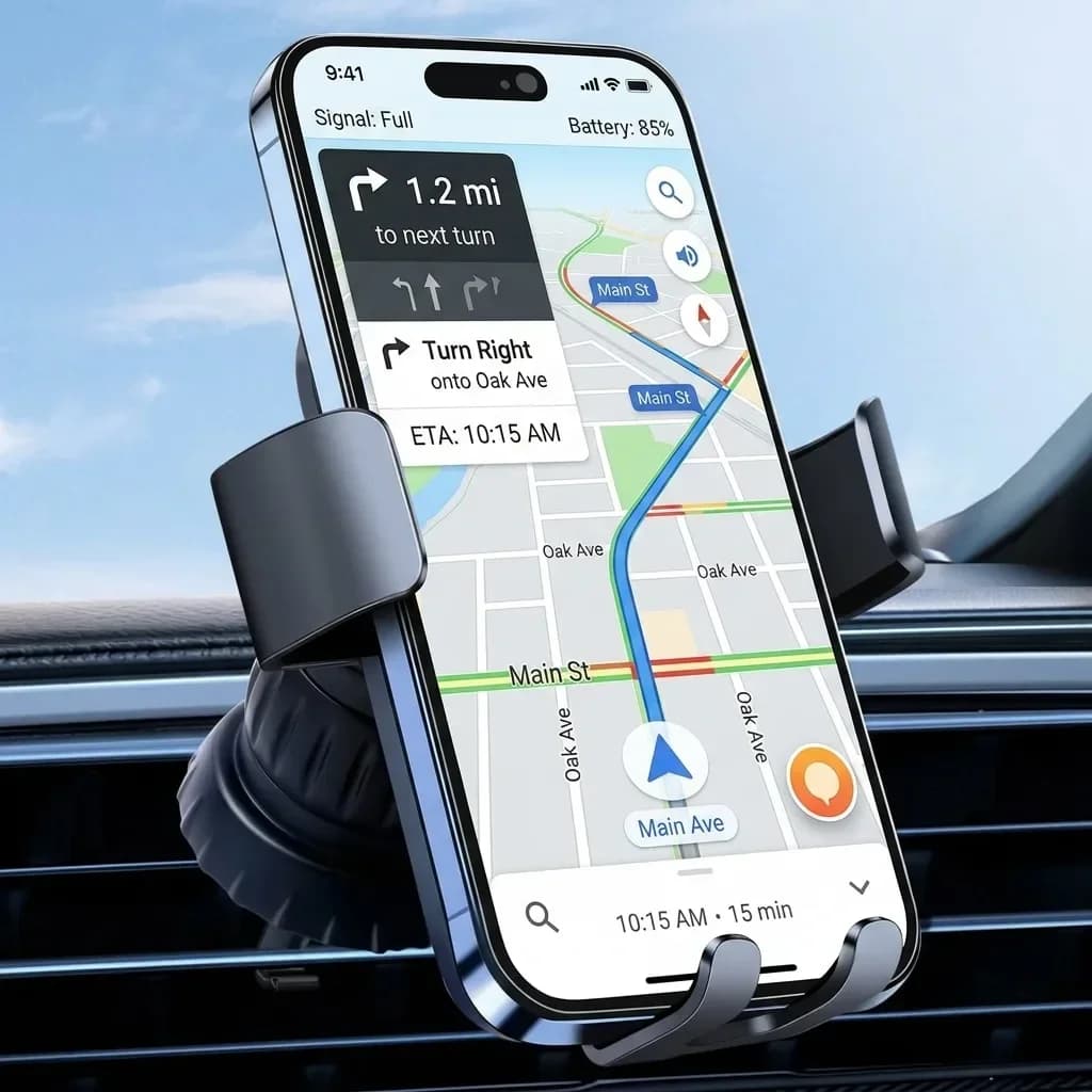 Universal Car Air Vent Phone Holder 360° Rotatable Gravity Auto Lock Cell Phone Mount Foldable Car GPS Stand For All Smartphones Car Interior Accessory