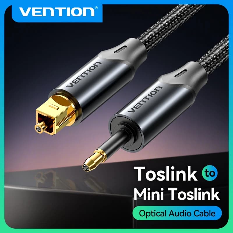 Vention Toslink SPDIF Coaxial Cable 3.5mm Digital Optical Audio Cable for Amplifiers Blu-ray Xbox 360 PS4 Soundbar Fiber Cable