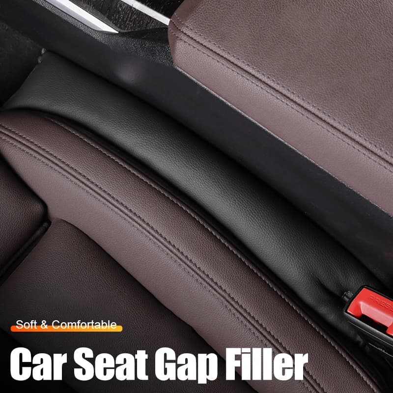 2Pcs Car Seat Gap Filler Side Seam Plug Strip Leak-proof Filling Strip Car Styling Padding Leather Leak Pads Plug Accessories