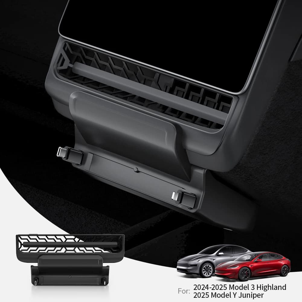 YZ For Tesla Model 3/Y Highland Juniper Rear Air Vent 27W Quick Charger USB Shunt HUB Intelligent Docking Station accessories