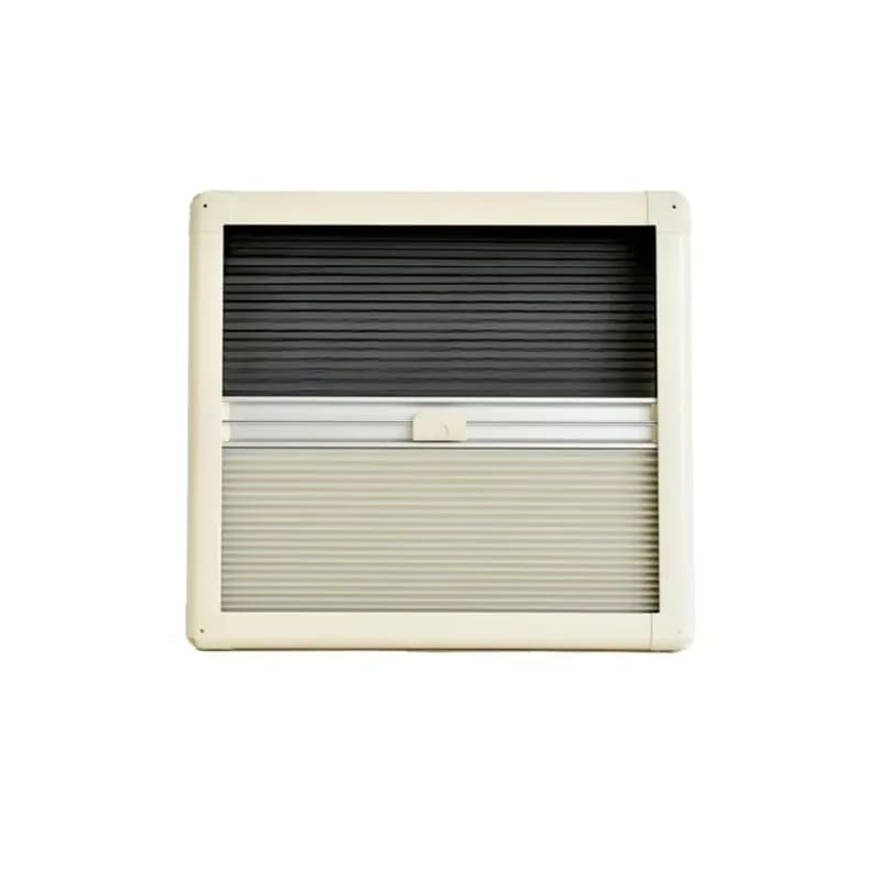 RV Side Push Out Window With Sunshade Curtain Mosquito Net Acrylic Double Layer Caravan Window 35x50