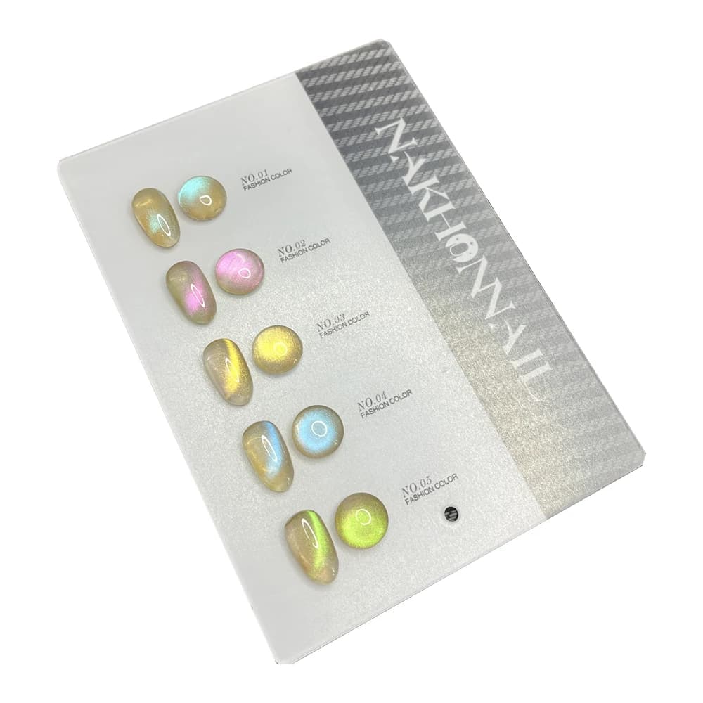 NAKHONNAIL 2024 New Sparkle Fashion 5 Colors Cat Eye Nail Gel Set Non-Toxic UV Gel Nail Art Kit Hot Sale Wholesale for Nail 1kg