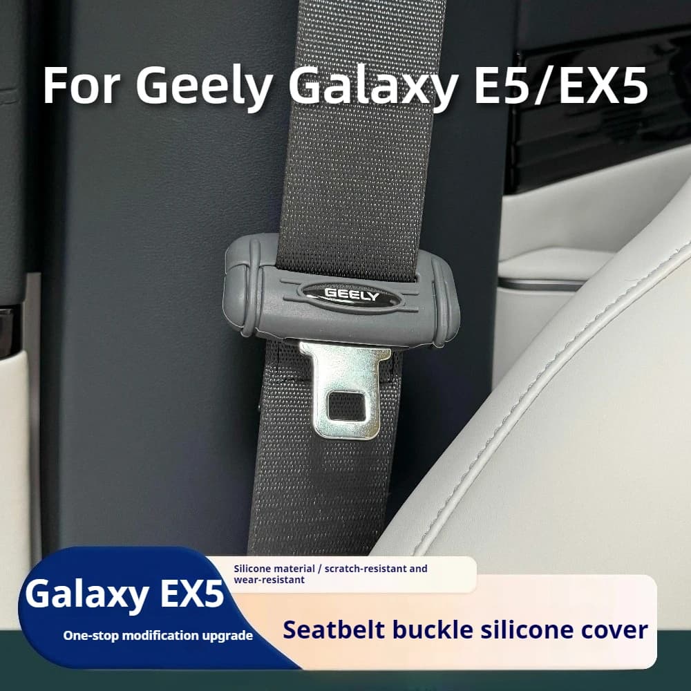 For Geely Galaxy E5/ EX5 Car Seat Belt Buckle Protective Cover Anti Collision Modification Accessory Special Auto Part