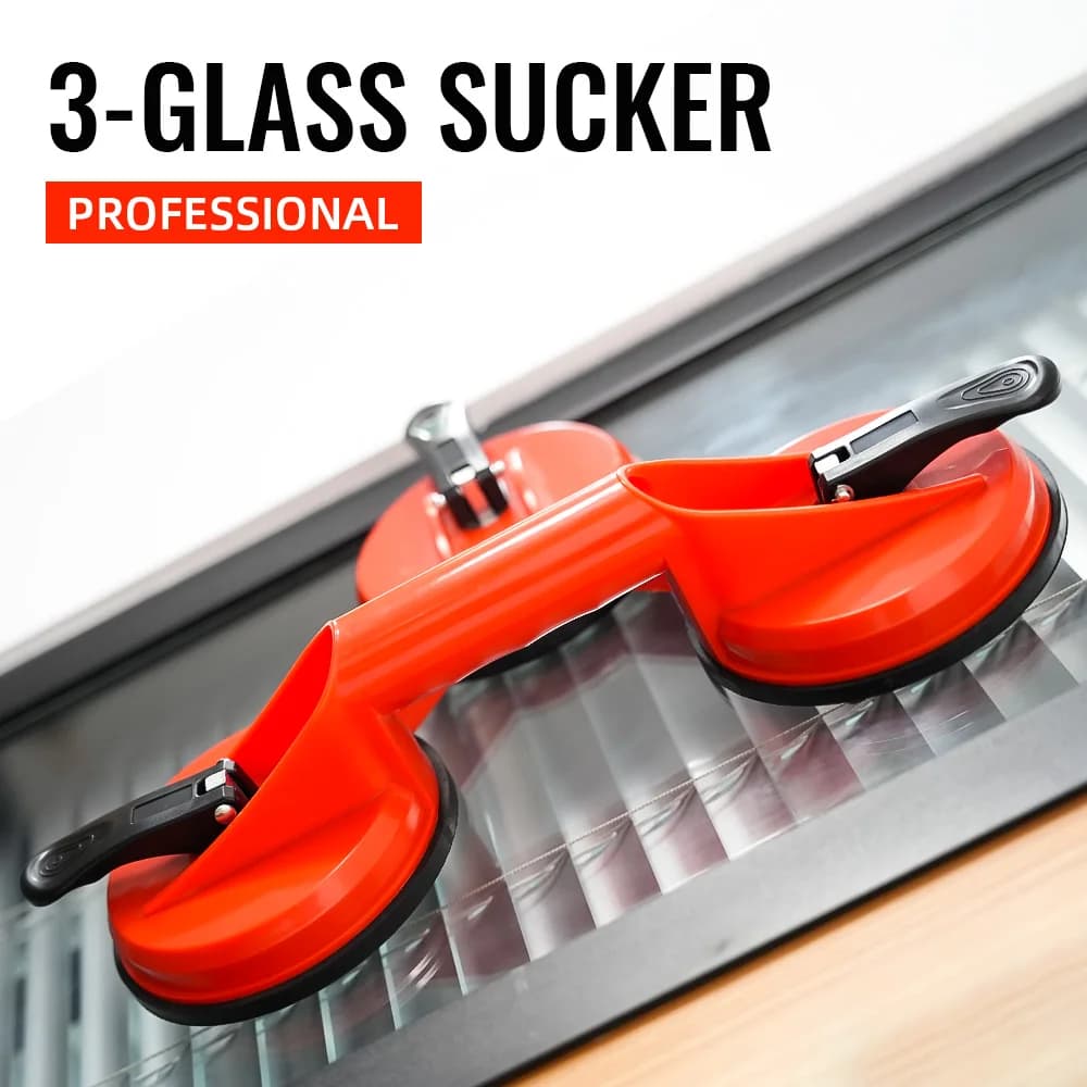 Heavy Duty Vacuum ABS Handle Holder Glass Lifting Suction Cups for Lift Floor Tile Car Windshield Repair Hand Construction Tools