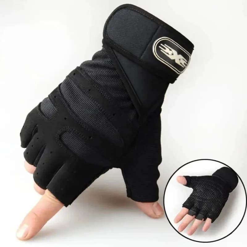 1Pair Gym Gloves for Fitness Weight Lifting Wristband Gloves Body Building Training Sports Exercise Cycling Glove