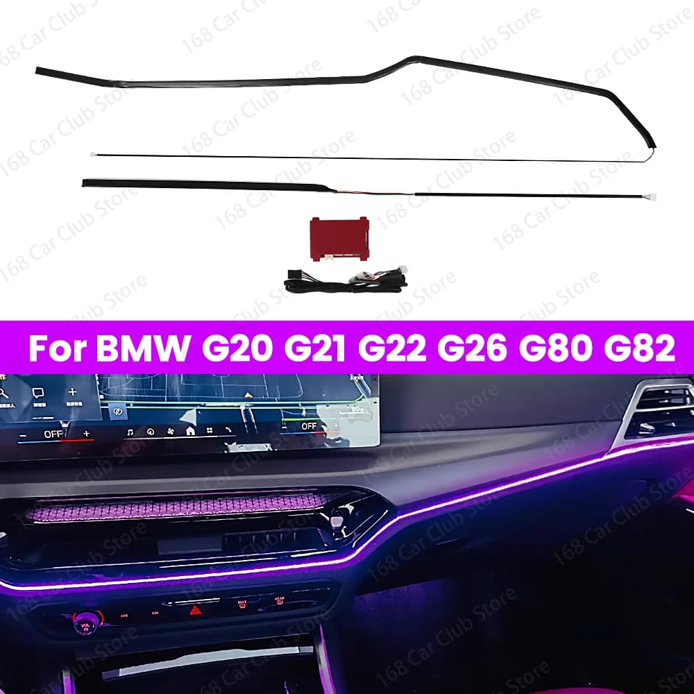 LED 11 Color Central Control Instrument Light Strip Ambient Light For BMW 3 Series 4 Series G20 G21 G22 G26 G80 G82 2025 Car