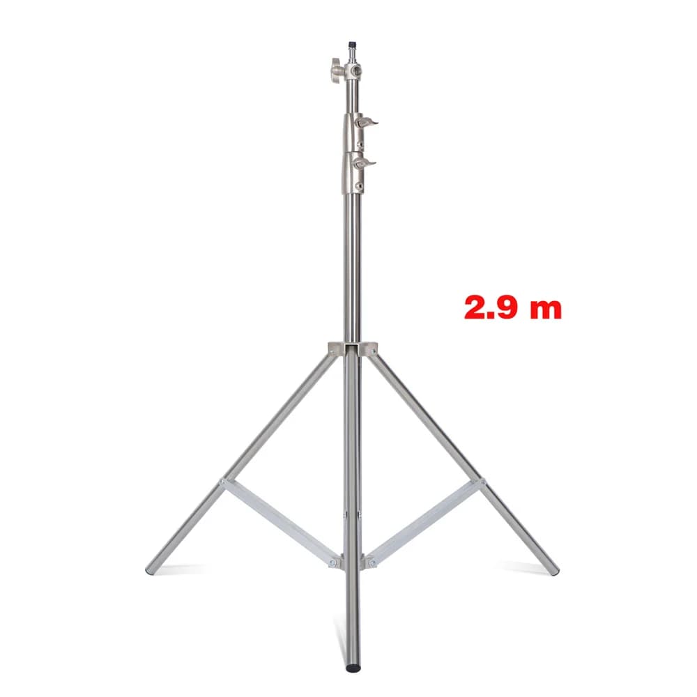 2/2.9M Tripod Super Stable Big Tripod Foldable Light Stand Lifting Frame Wheels Photography Softbox Photo Studio Stainless Steel