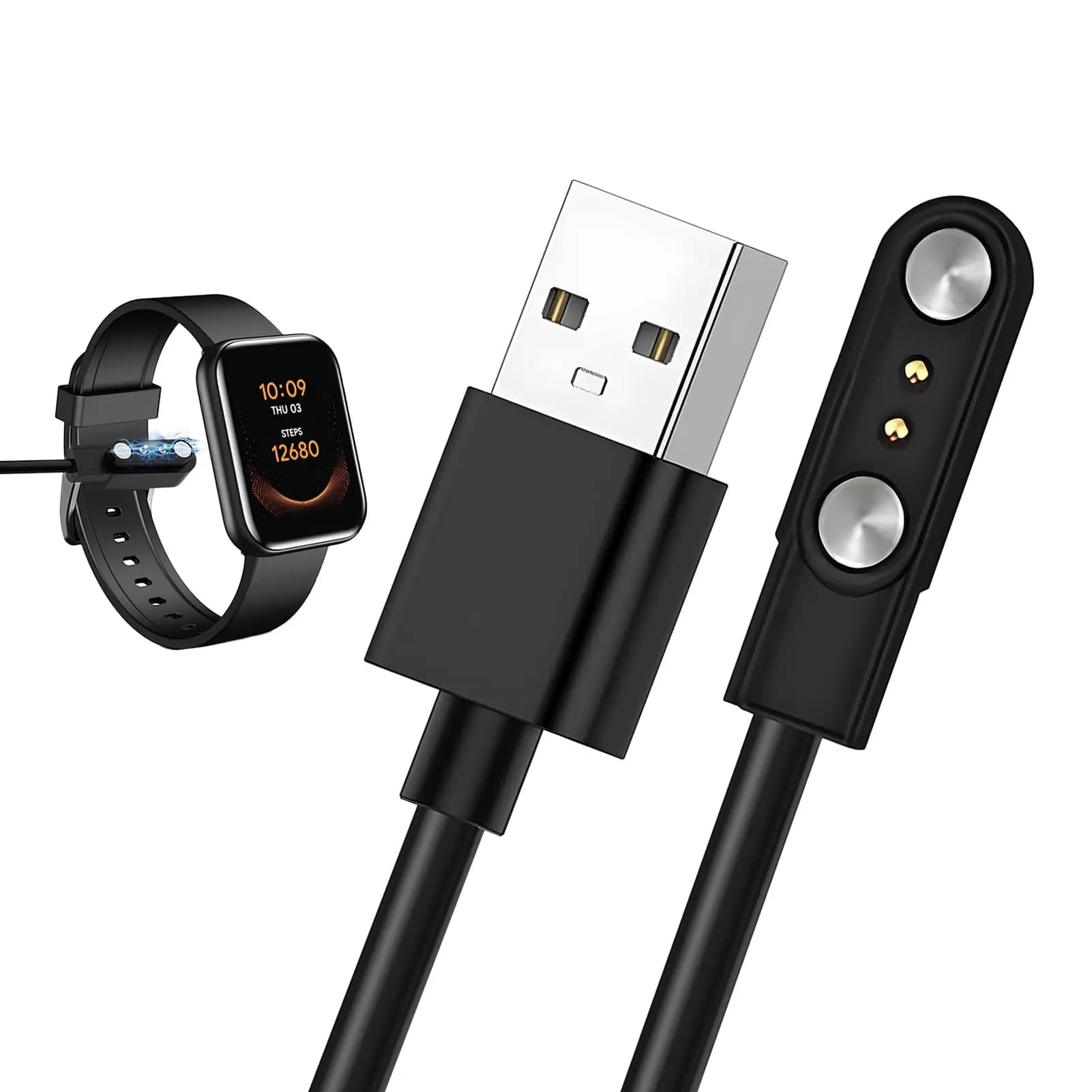 Magnetic Charge Charging Cable,Universal USB Power Charger For Smart Watch For 2/4Pins 2.84/4/7.62mm Distances