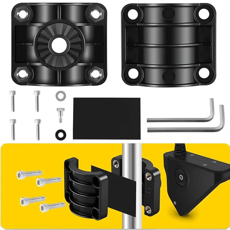 010-12676-15 0 Degree Pole Mount for Garmin LiveScope Ice Fishing Bundles, LVS32 Transducer, and Panoptix LiveScope System